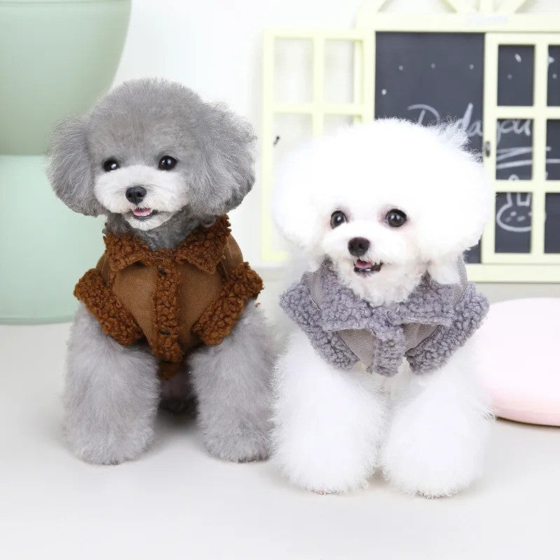 Warm Fleece Small Dog Winter Coat Jacket Pet Puppy Vest Clothes Padded Apparel