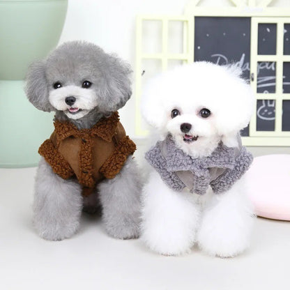 Warm Fleece Small Dog Winter Coat Jacket Pet Puppy Vest Clothes Padded Apparel