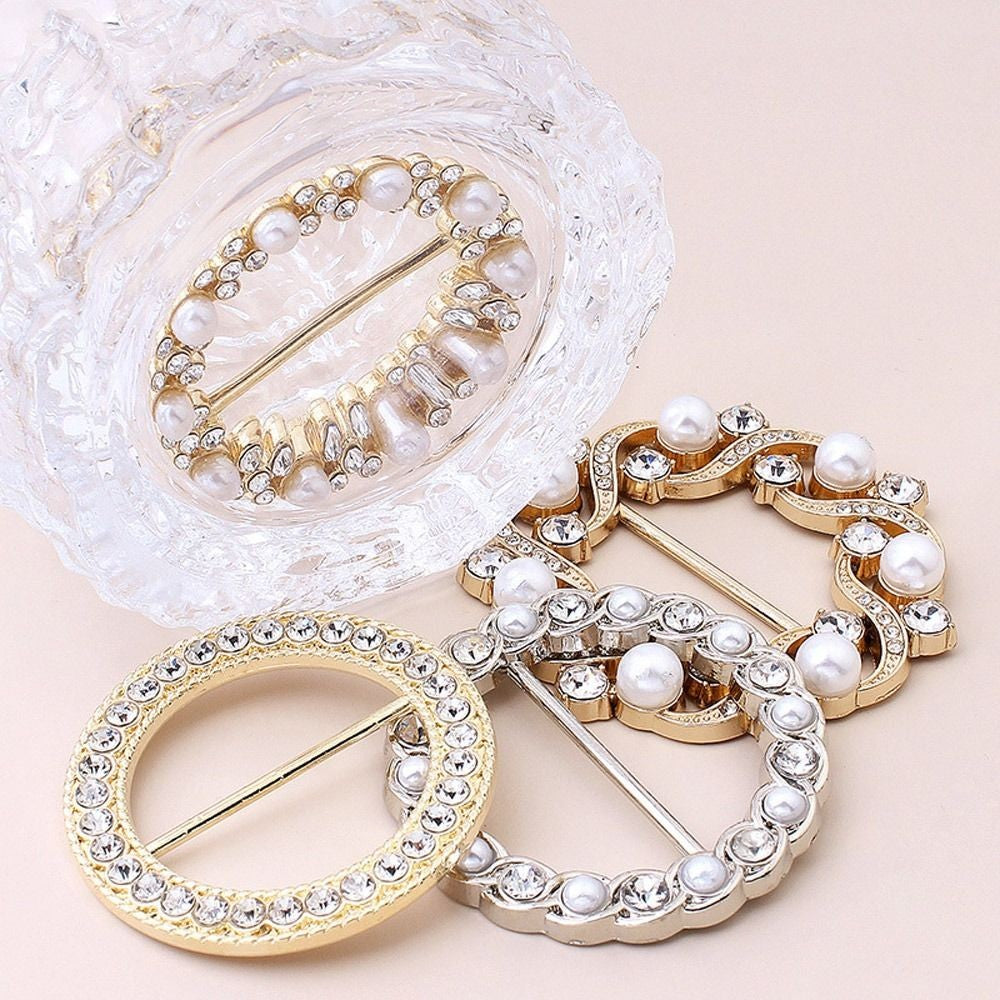 T-Shirt Clip Silk Clasp Clips Waist Buckle Shawl Buckle Scarf Ring Scarf Buckle