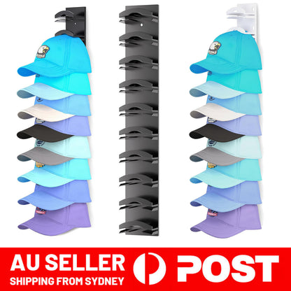 Closet Hat Rack Baseball Caps Organizer Space Saving Wall Hat Storage Holder AU