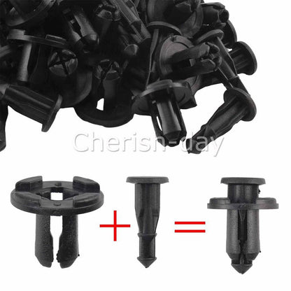 20X Fit Subaru10mm Bumper Bar Grille Air Duct Plastic Trim Clip Panel Fastener Z