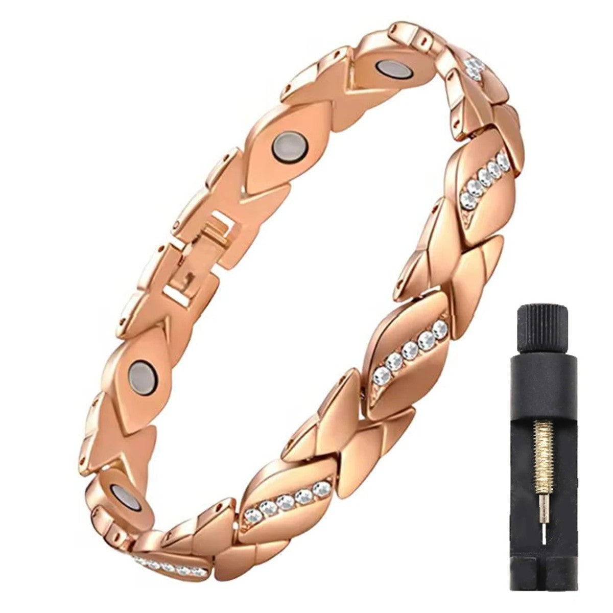 Pure Copper Clover Bio-Magnetic Bangle / Bracelet for Healing, Arthritis & Pain