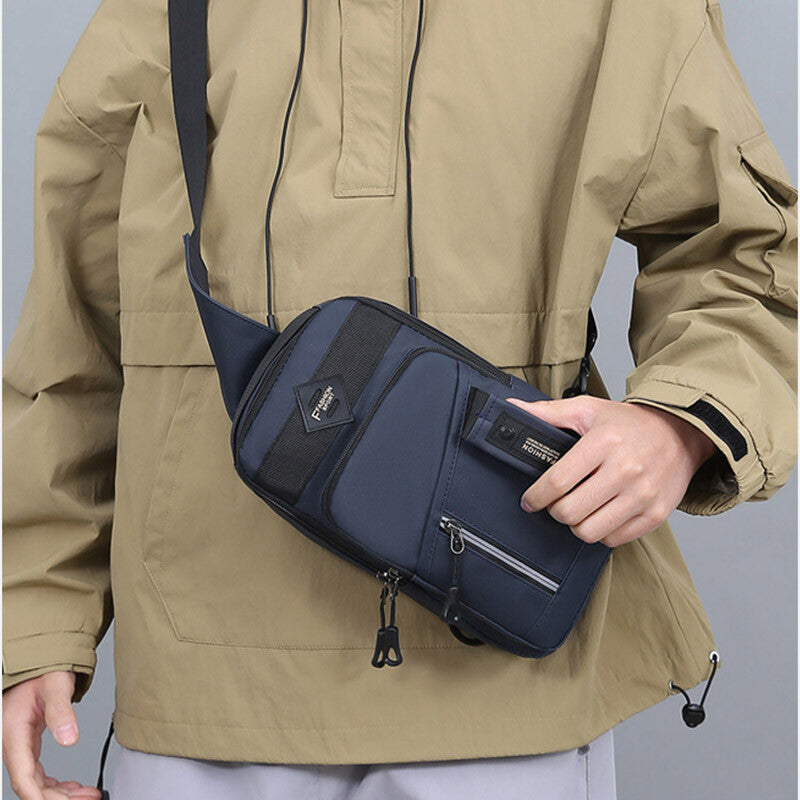 Men's Small Chest Bag Pack Sport Shoulder Sling Cross Body Bag Outdoor Travel