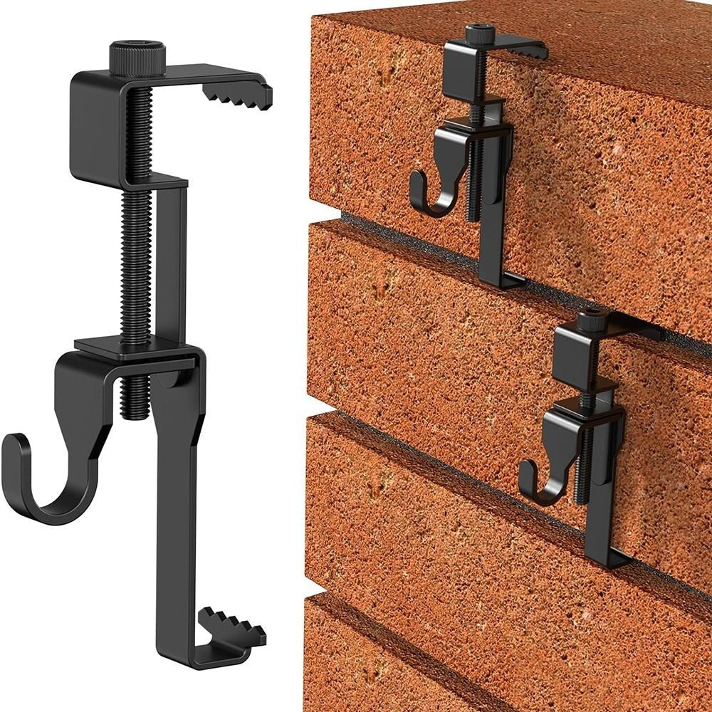 Stainless Steel Brick Wall Clips Adjustable Brick Hangers Brick Hooks Clamp