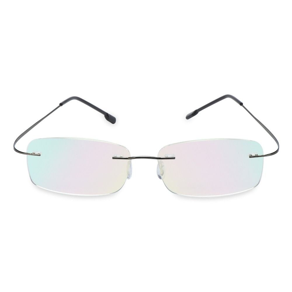 Rimless Memory Titanium Ultra-light Reading Glasses Presbyopic Eyeglasses