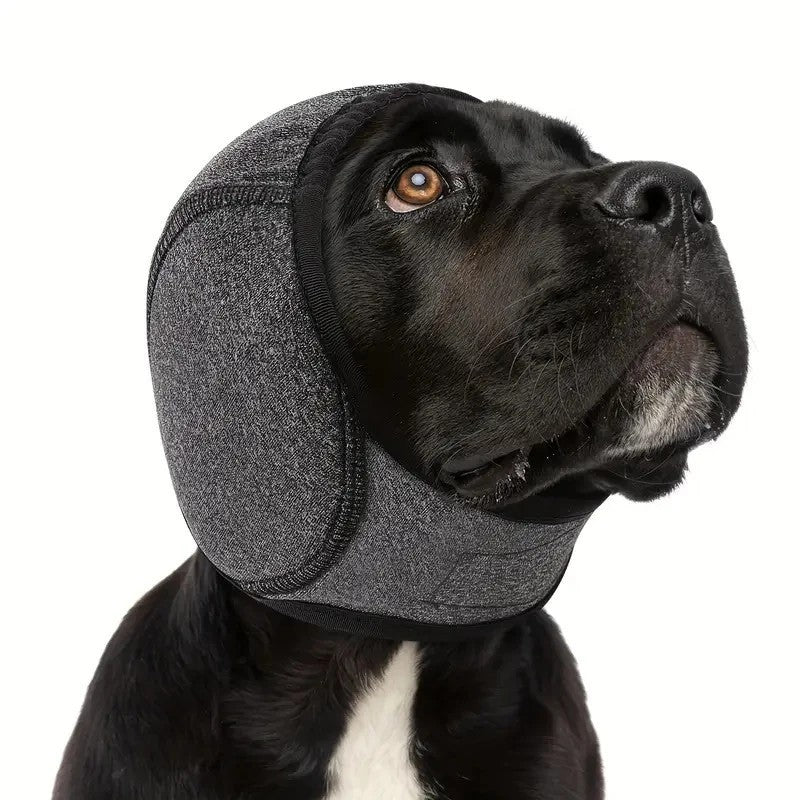 Waterproof Dog Ear Muffs Noise Reducing Calming Hood Adjustable Pet Cover