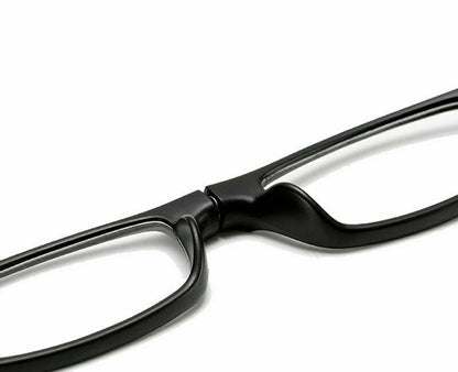 Folding Magnetic Reading Glasses Snap Click Front Neck Hanging Spectacles 8Color