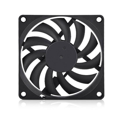 2PC 12V DC 8010 Fan 2 Pin Brushless Cooling for Computer Hydroponics AU Stock