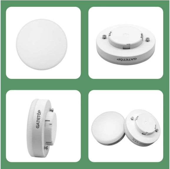 1-10 Pack GX53 LED Bulb 5W 15W Reflector, 60W Equivalent, Disc Frosted Puck, RA8