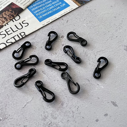 10/20x Mini Carabiner Alloy Key Buckle Keychain Snap Spring Clip Hook Tool DIY