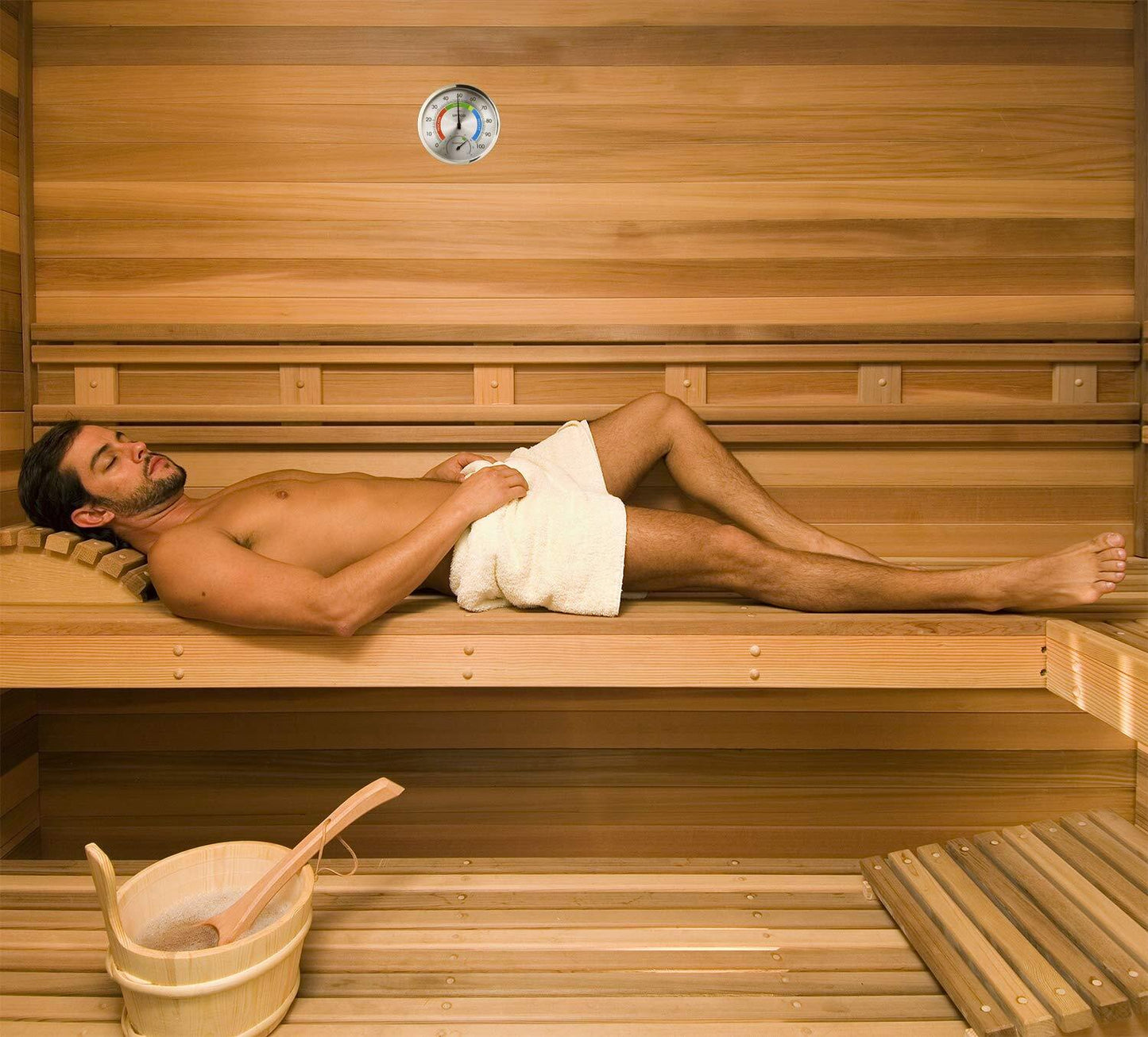 Dial Thermometer/Hygrometer-Indoor Outdoor Home Garden Wall Temperature Humidity