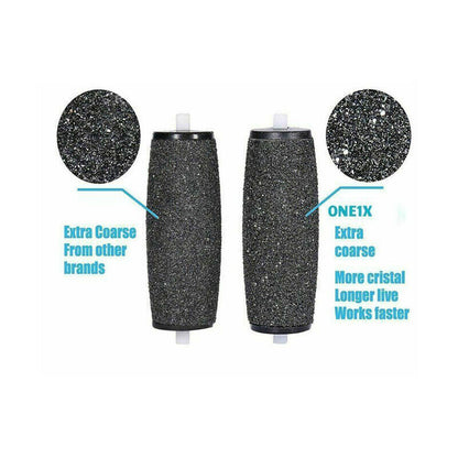 4X Compatible Scholl Express Diamond Pedi Extra Coarse Replacement Rollers Head
