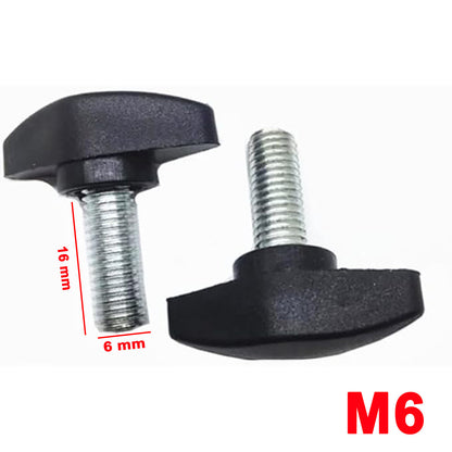 M5 M6 M8 Tee Wing Knob Head Clamping Thumb Screw Dial Lock Hand Grip Bolt Spare
