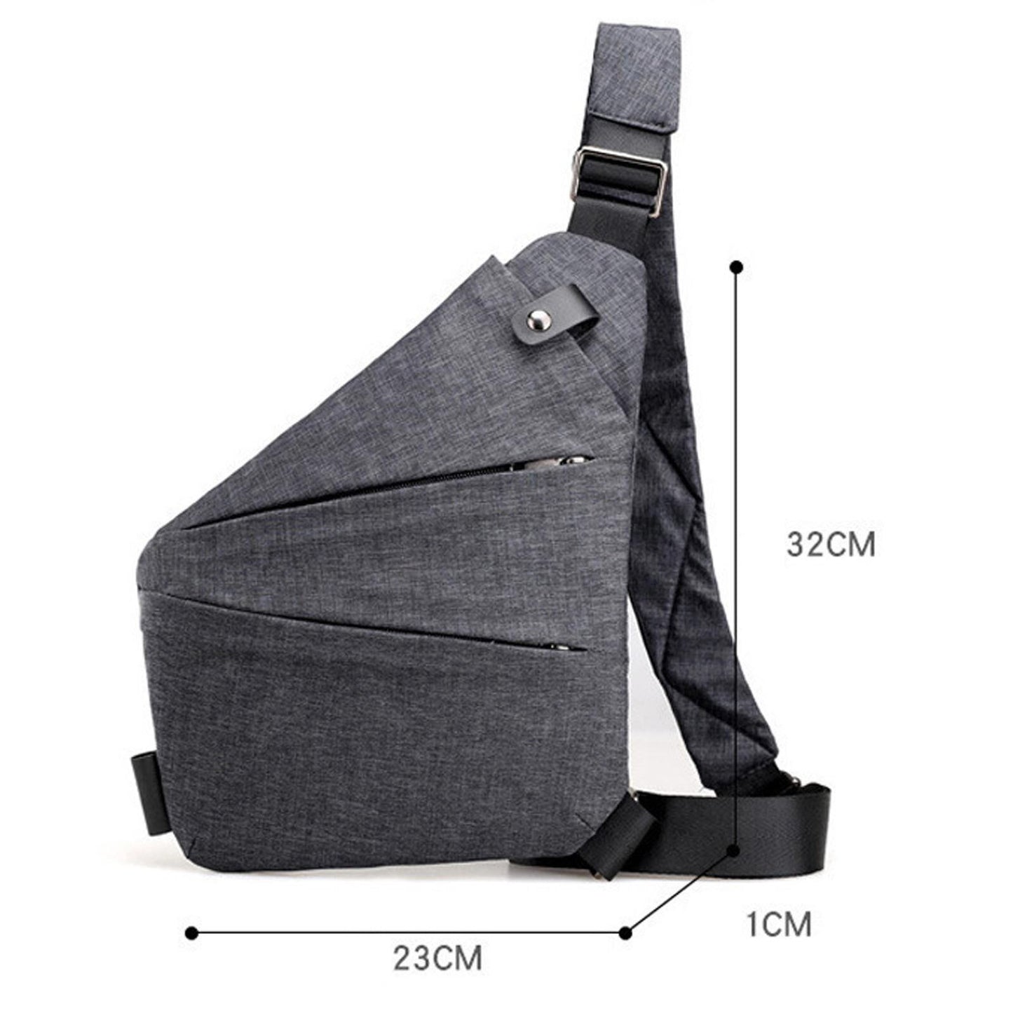 Waterproof Anti-Theft Personal Shoulder Chest Pocket Travel Crossbody Bag Casual