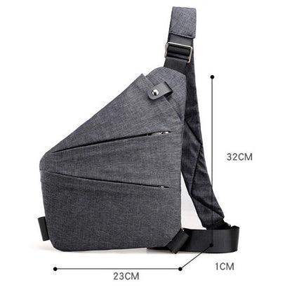 Waterproof Anti-Theft Personal Shoulder Chest Pocket Travel Crossbody Bag Casual