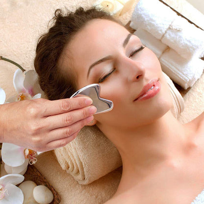 Stainless Steel Gua Sha Massage Tool Facial Skin Care Massager Gua Sha Board