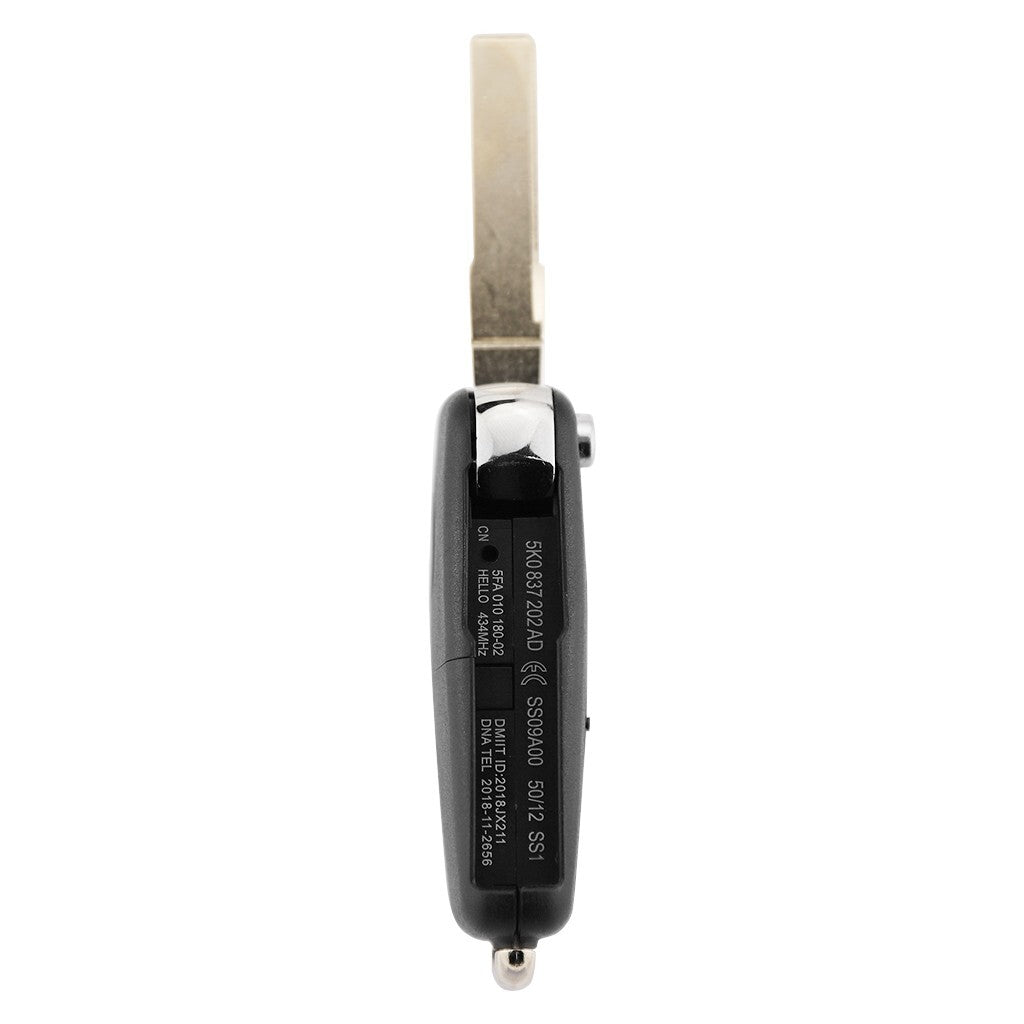 Volkswagon 2 Button HU162 Car Key Replacement For Amarok Golf Jetta Passat Polo