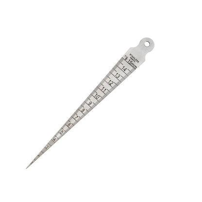 1-15mm Welding Gauge Stainless Steel Taper Ruler Taper Gauge  Aperture