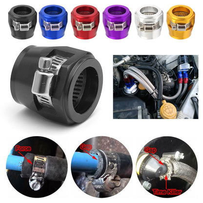 4pcs Hex Hose Finisher Clamp Fuel Line End Trimmer Fitting AN4/AN6/AN8/AN10/AN12