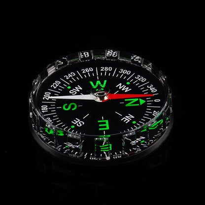 1PCS 45mm Mini Pocket Compass Outdoor Sports Camping Hiking Navigation Black NEW