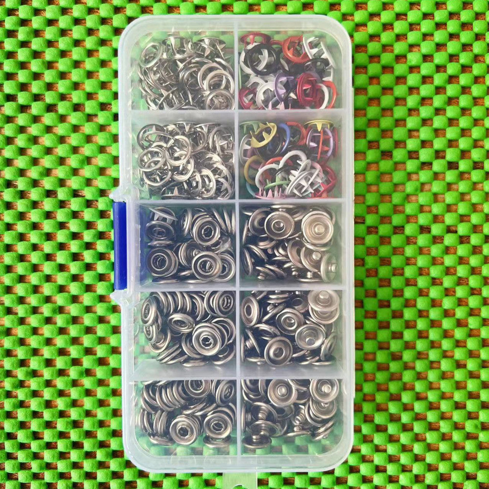 100Pcs Metal Sewing Buttons Press Stud Snap Fastener Kit Pliers Snap On Tool DIY