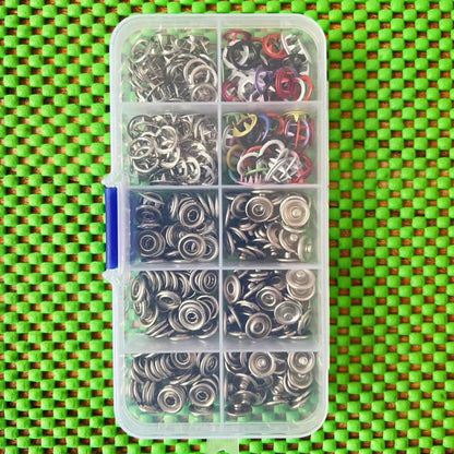 100Pcs Metal Sewing Buttons Press Stud Snap Fastener Kit Pliers Snap On Tool DIY