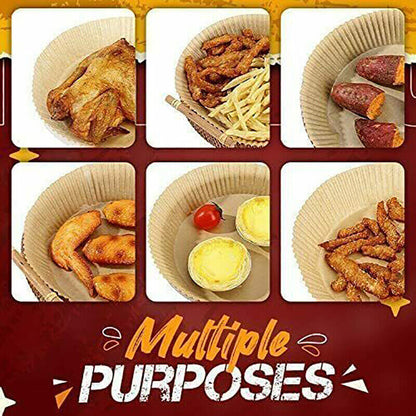50/100Pcs Air Fryer Liners Nonstick Parchment Disposable Paper Baking Paper AU
