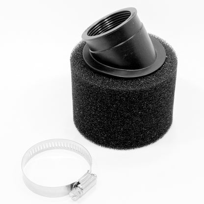 Air Filter BLACK 41mm 42mm Bent Angled Foam Pod PIT Quad Dirt Bike ATV Buggy