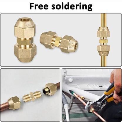 With Flare Nuts Pipe Extension Joint  HVAC Air Conditioning Refrigeration