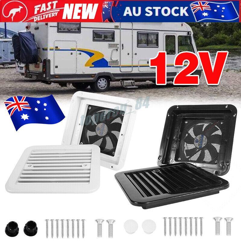 RV Caravan Motorhome Side Air Trailer Vent Ventilation Cooling Exhaust Fan 12V
