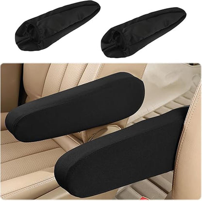 2PC Car Front Seat Armrest Covers,Universal Size Seat Arm Rest Cover,Flat Clo...