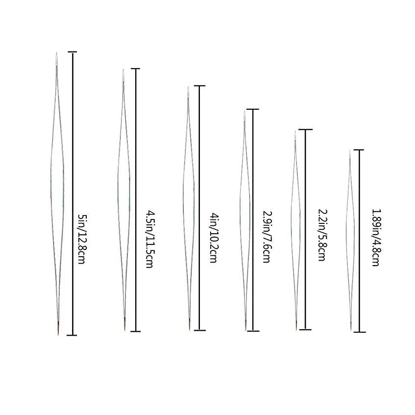 Up 12pcs Big Eye Beading Needles Easy Threading Tool Bracelet Jewelry Making DIY