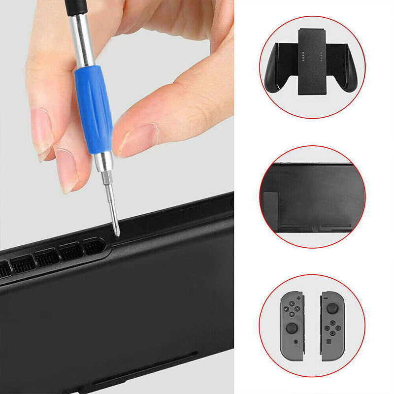 Screwdriver Set Repair Tool Kit Compatible with Nintendo Switch NES N64 Joy-con Wii Triwing