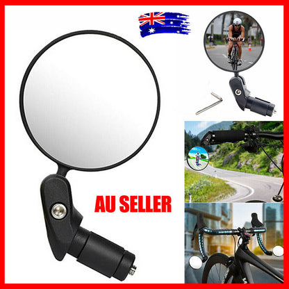 MTB Mountain Bike Rearview Mirror Bicycle Handlebar Convex Rear View Mirror AU