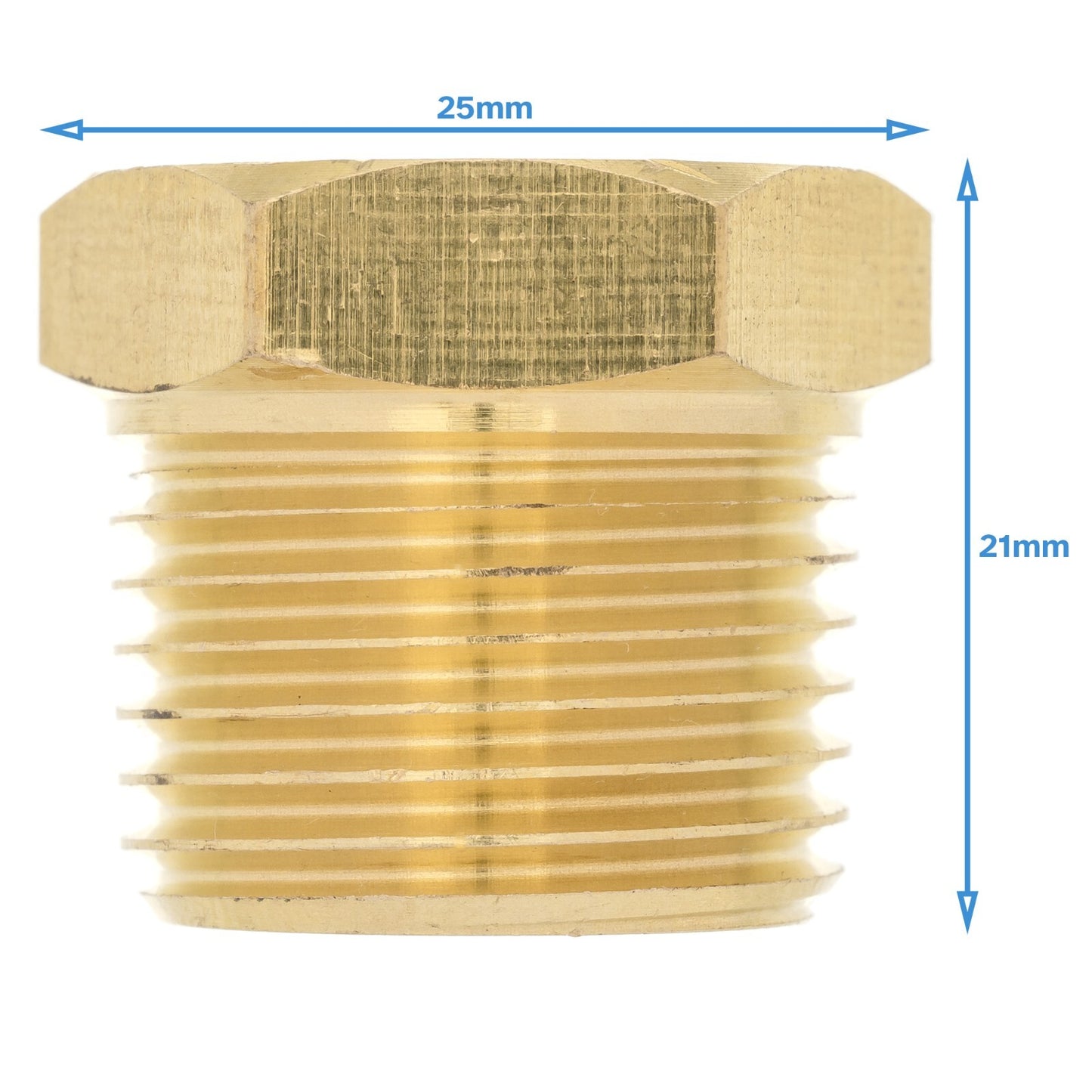 Brass 1/2" BSP Male To 1/4" NPT Female Pipe Reducer Threaded Adapter Fitting
