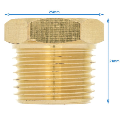 Brass 1/2" BSP Male To 1/4" NPT Female Pipe Reducer Threaded Adapter Fitting