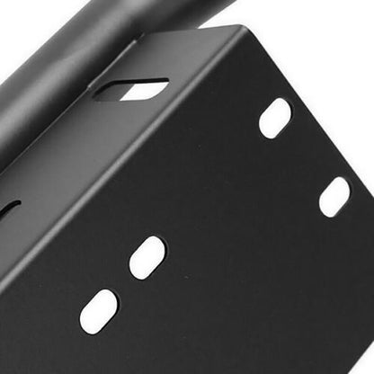 24'' Bull Bar Front Bumper License Number Plate Mount Bracket LED Light Holder