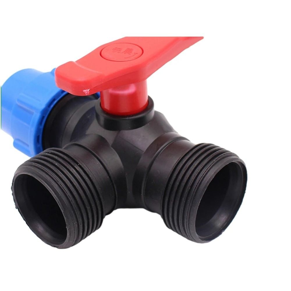 Irrigation 3-Way Ball Valve 20/25/32/40/50mm Water Pipe Fittings  Lawn