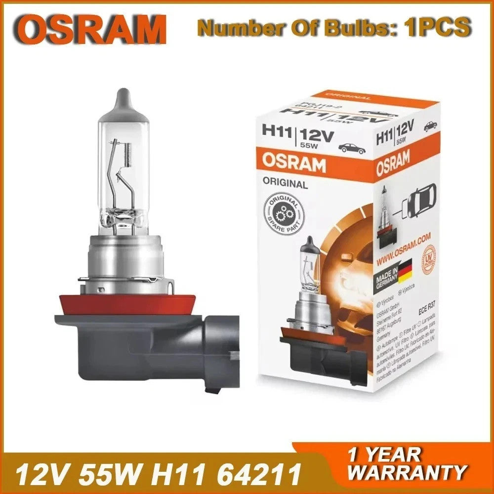 Twin Pack OSRAM H11 globe 64211 12V 55W Halogen Headlight Fog Bulb Original 2pcs
