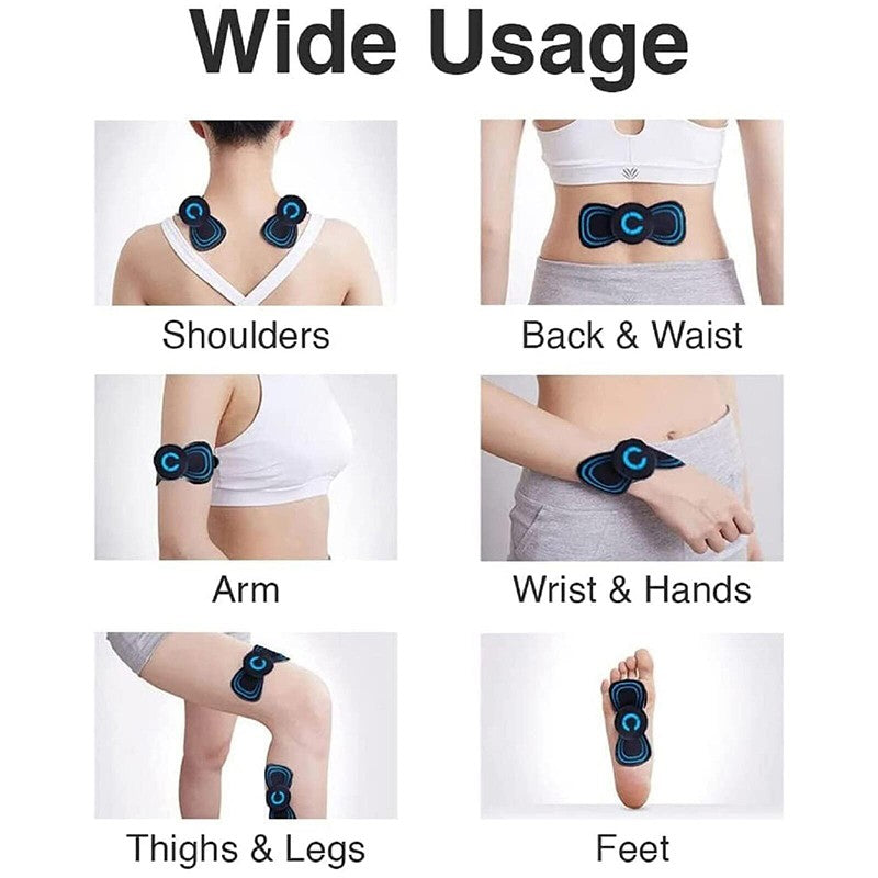 Pulse Tens Unit EMS Massager Back Full Body Muscle Stimulator Pain Relief Device