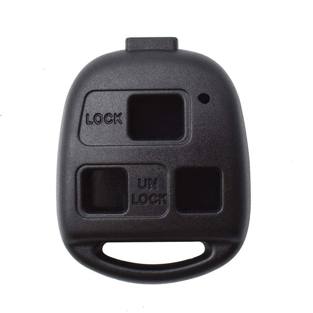 Car Remote Key Shell Fob Case Compatible with Toyota FJ Cruiser Land Cruiser 3 Button Pad