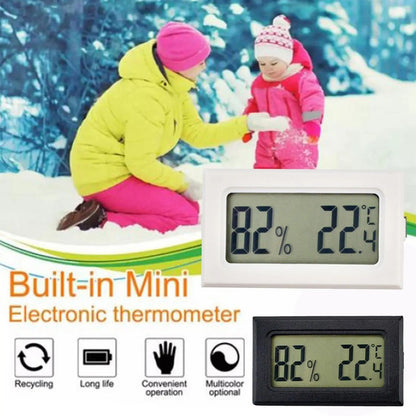 LCD Mini Digital Thermometer Hygrometer Temperature Humidity Meter Gauge