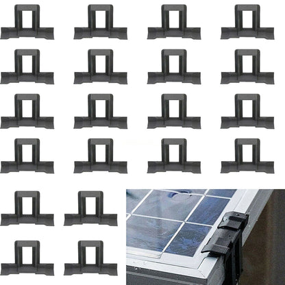 10/20PCS Solar Panel Water Drainage Clips PV Modules Cleaning Clips Water Drain