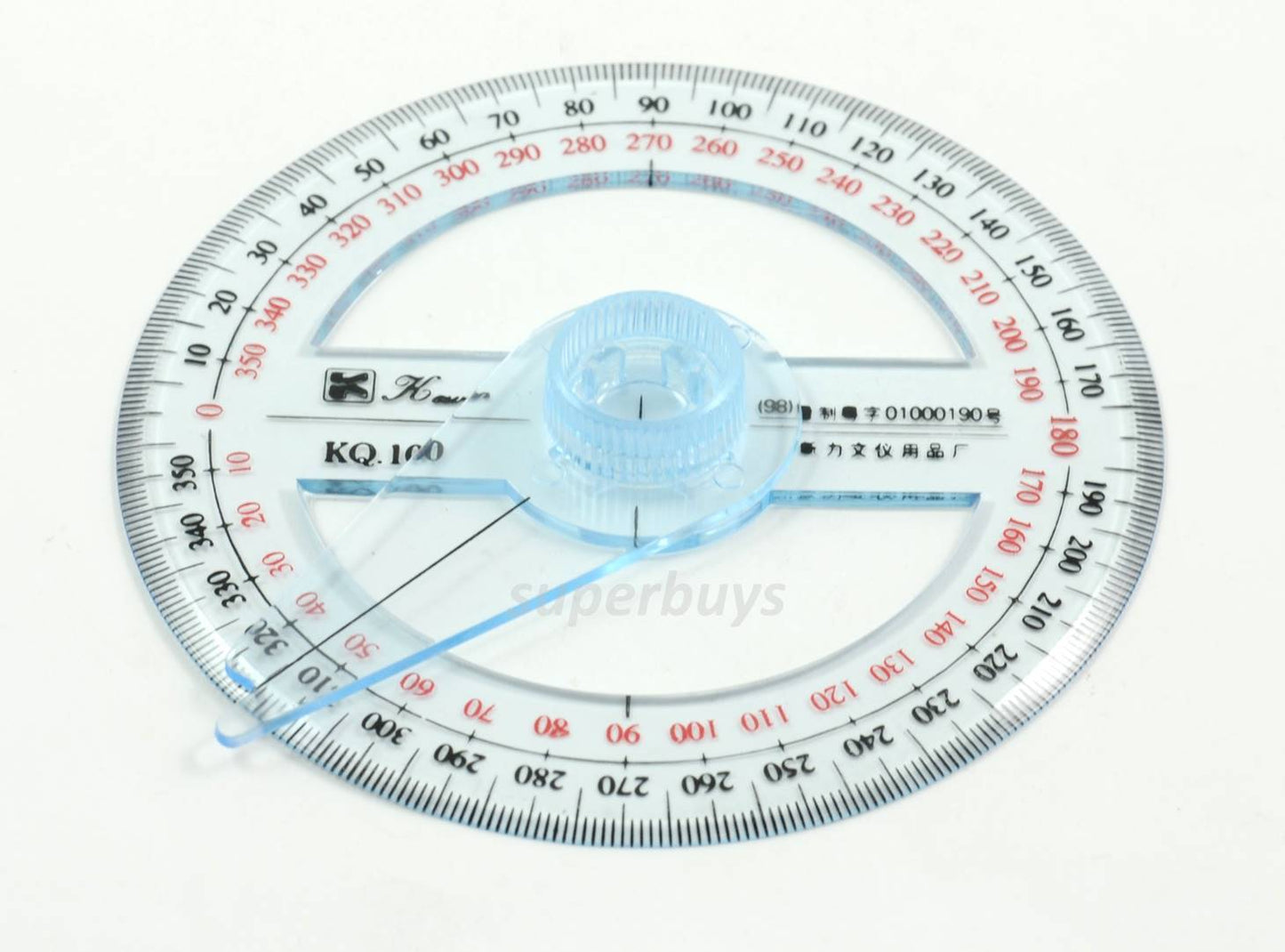 360 Degree Protractor Goniometer Angle Finder School Office Arm Ruler Rule Gauge