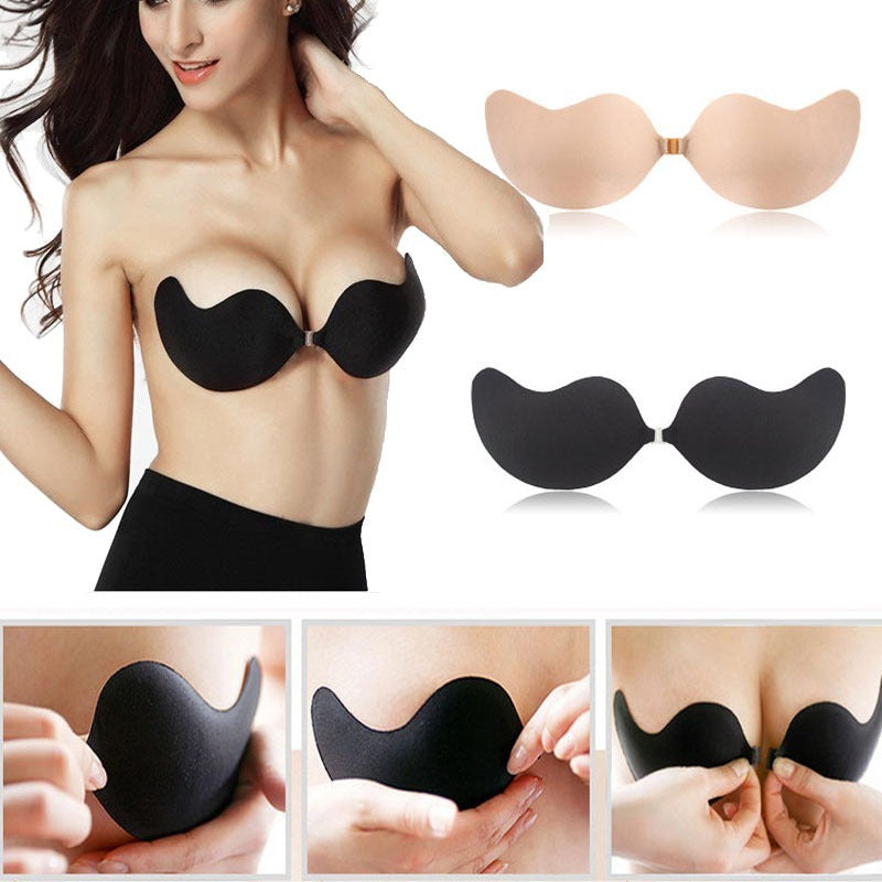 Self Adhesive Silicone Invisible Strapless Backless Push Up Stick on Bra Pad