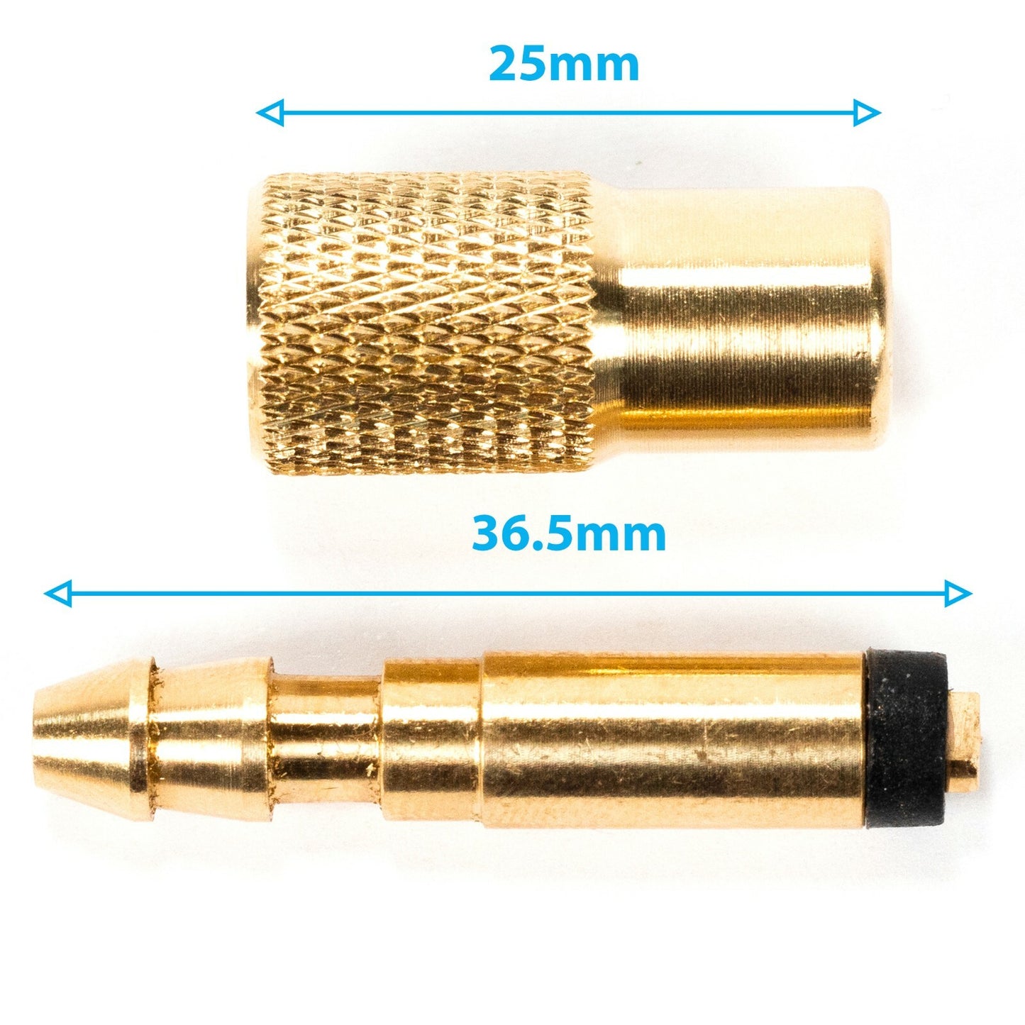 Air Inflator Connector 6mm Barb to 8mm Female Thread Schrader Tyre Pump Tire
