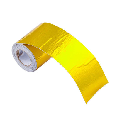 5M Gold Thermal Exhaust Tape Air Intake Heat Insulation Shield Wrap Reflective