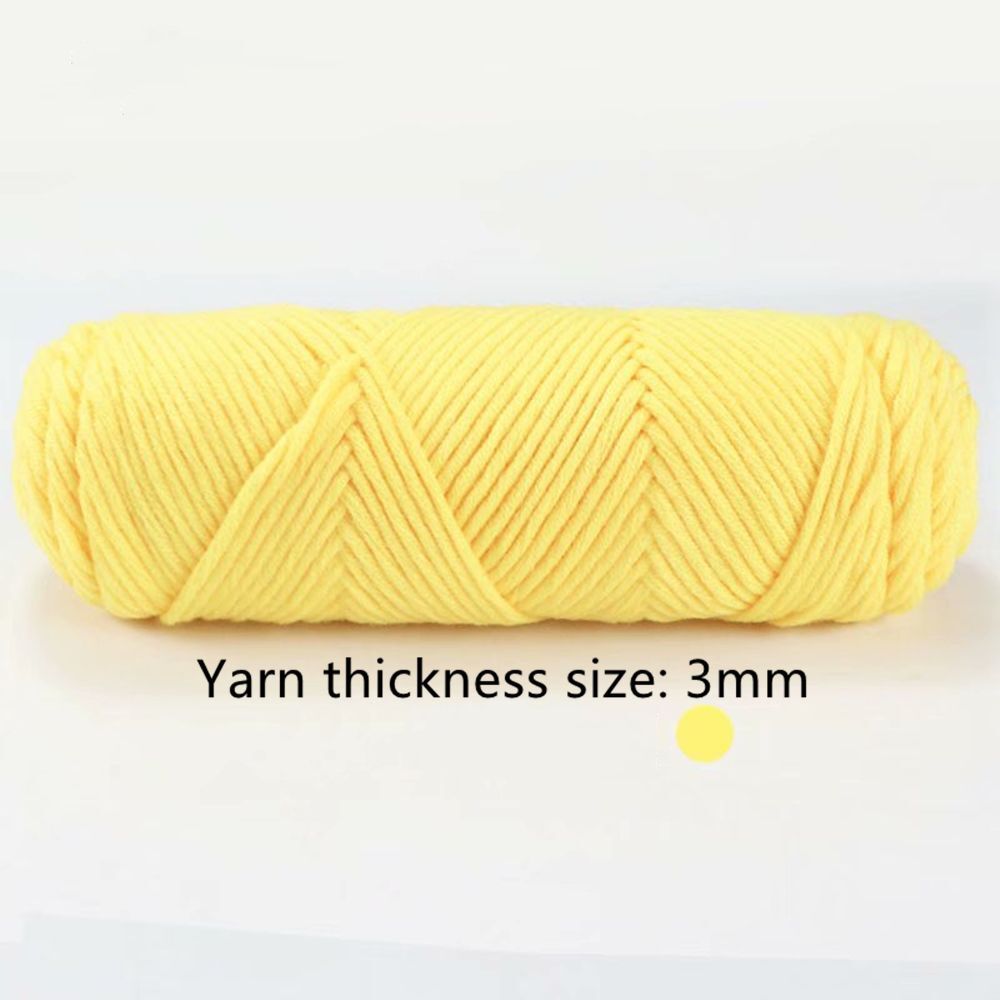 DIY Knitting 100g Soft Milk Cotton Yarn Woolen Yarn 8 Ply Thread Chunky Crochet