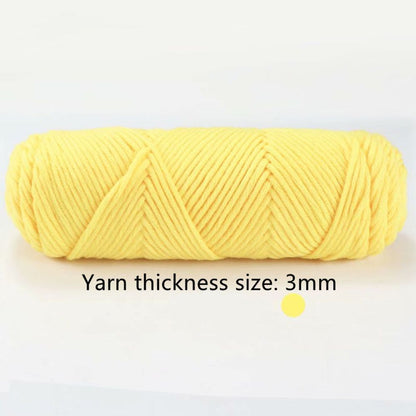 DIY Knitting 100g Soft Milk Cotton Yarn Woolen Yarn 8 Ply Thread Chunky Crochet