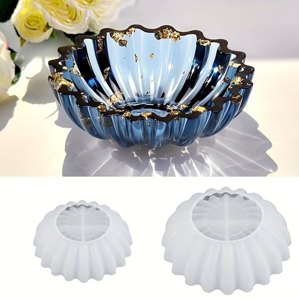 3D Storage Box Silicone Mold Lace Bowl Resin Mold Plaster Mold  Home Decor